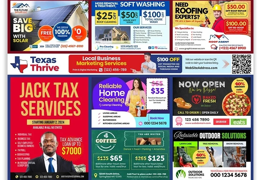 eddm postcard template socialfly marketing los angeles